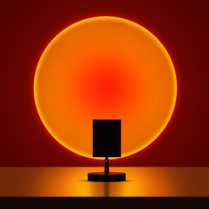 Aurora Wave Desk Lamp projecting on wall